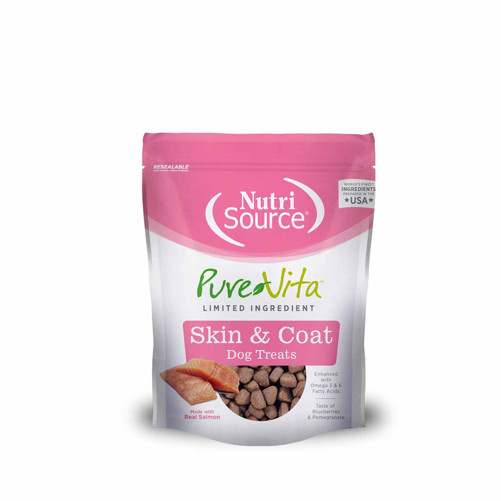 Nutri Source Pure Vita skin & cota premios salmón + imp.