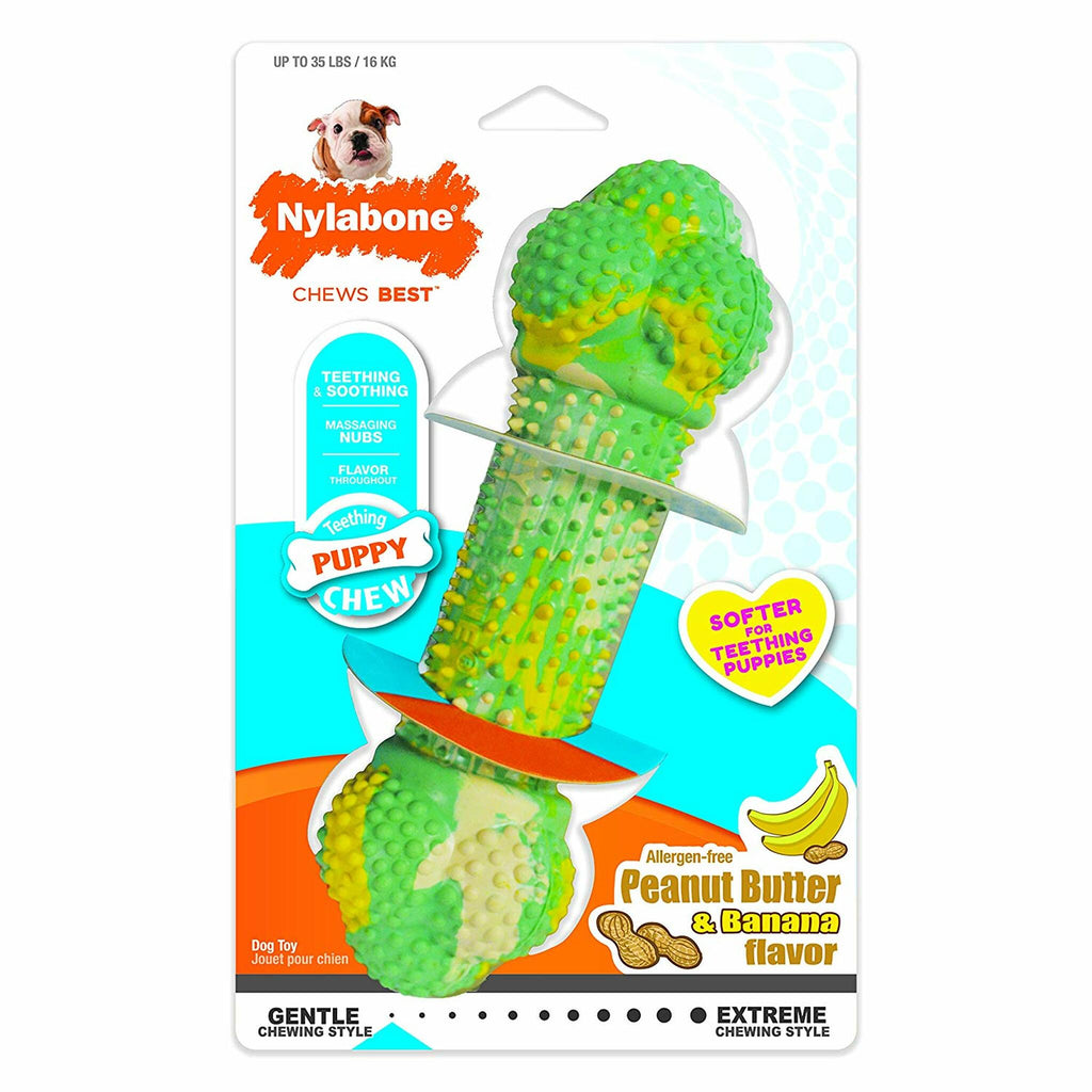 Nylabone Puppy Peanut Butter and Banna Double Action Chew