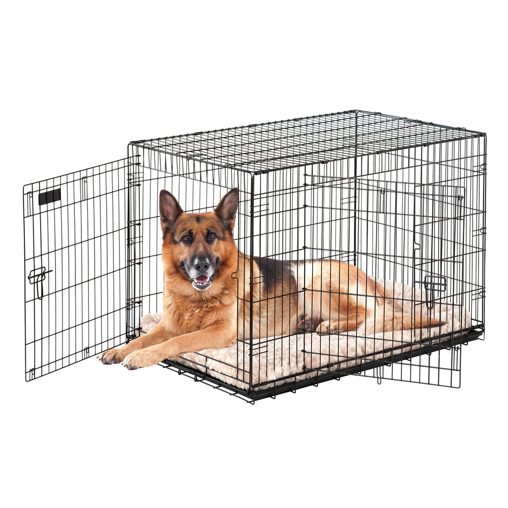 Precision Pet Black Great Crate 2 puertas 48 pulgadas. X 30 pulg. X 33 pulg.110 libras