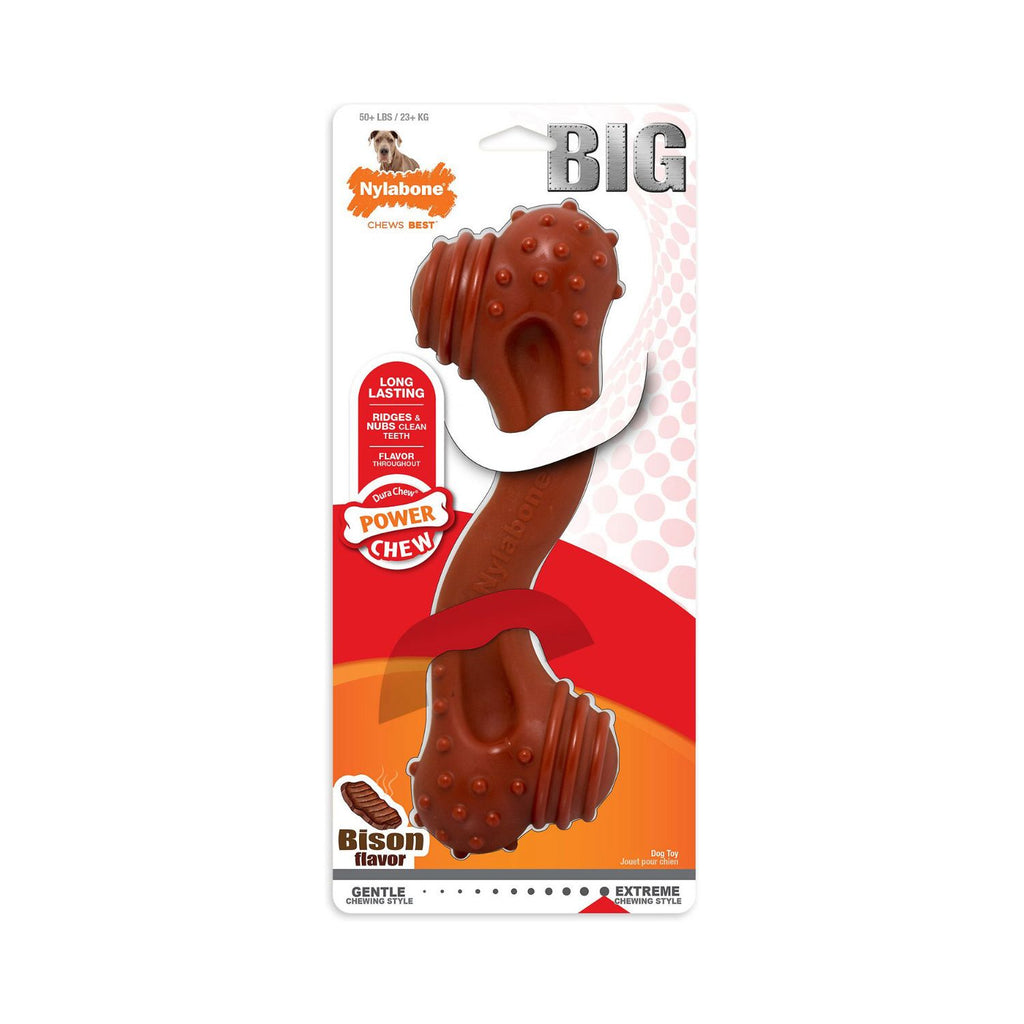 Nylabone Big Bone Power Chew Juguete masticable extra duradero para perros grandes